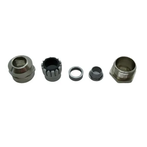 M32 x 1.5mm EMC Cable Gland (8 mm Thread Length) - 13-21mm Cable | Earthing Cone