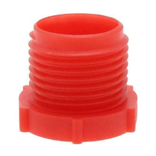 9/16in-18 UNF Threaded Plug (Quick Fit Connector) - Red | LDPE