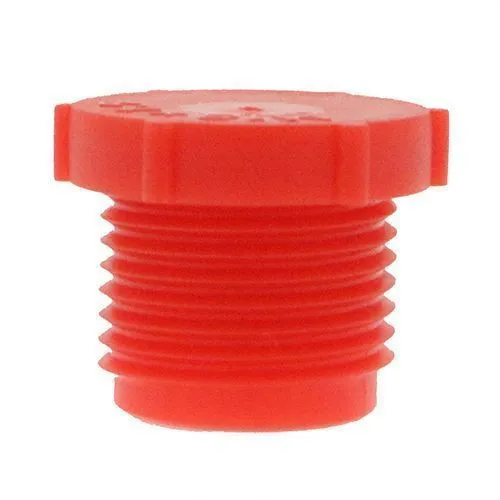 1in (14TPI) UNF Threaded Plug (Quick Fit Connector) - Red | LDPE
