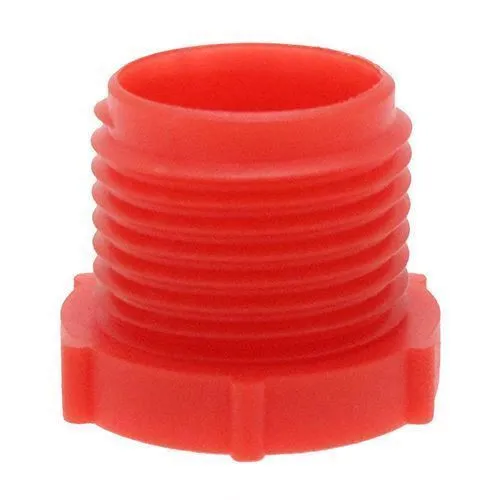 1in-14 UNF Threaded Plug (Quick Fit Connector) - Red | LDPE