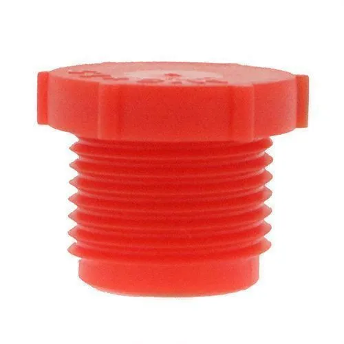 1.5/16in-12 UNF Threaded Plug (Quick Fit Connector) - Red | LDPE