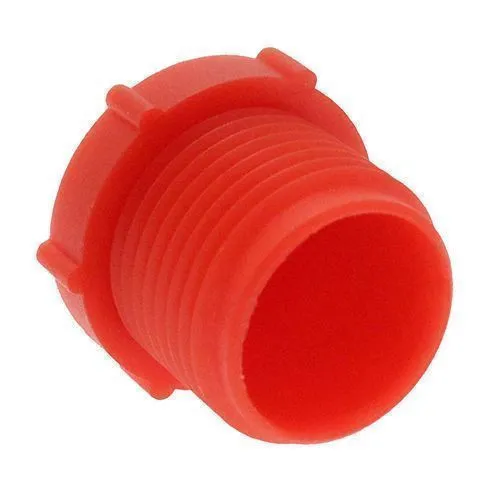 1.5/16in-12 UNF Threaded Plug (Quick Fit Connector) - Red | LDPE