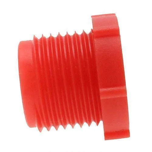 1.5/8in-12 UNF Threaded Plug (Quick Fit Connector) - Red | LDPE