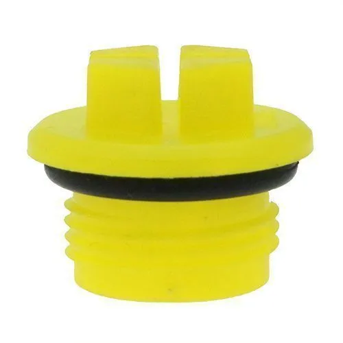 3/8in (19TPI) BSP Threaded Sealing Plug (Quick Fit Connector) - Yellow | HDPE