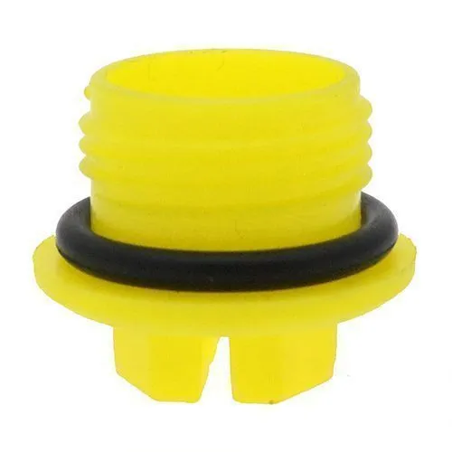 3/8in (24TPI) UNF Threaded Sealing Plug (Quick Fit Connector) - Yellow | HDPE