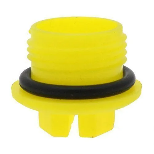 7/16in (20TPI) UNF Threaded Sealing Plug (Quick Fit Connector) - Yellow | HDPE