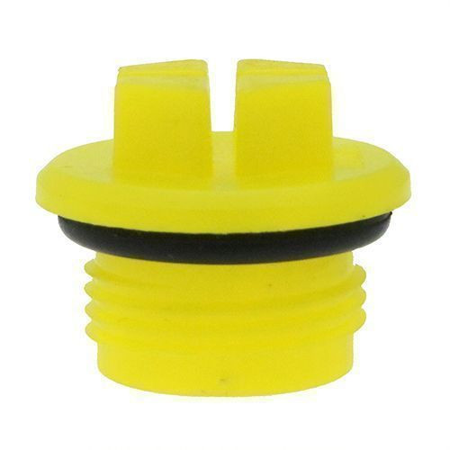 3/4in (16TPI) UNF Threaded Sealing Plug (Quick Fit Connector) - Yellow | HDPE