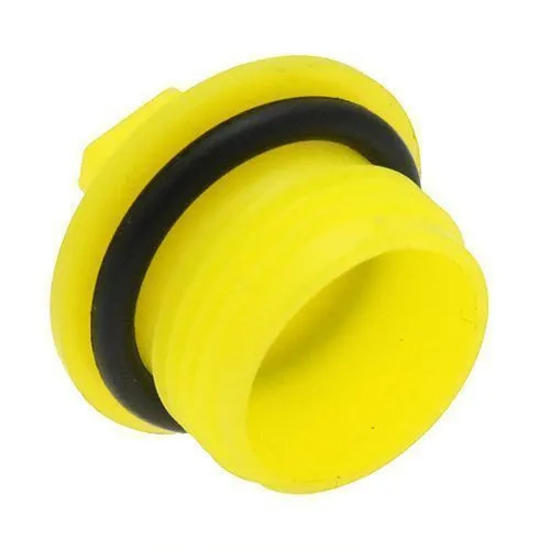 3/4in (16TPI) UNF Threaded Sealing Plug (Quick Fit Connector) - Yellow | HDPE