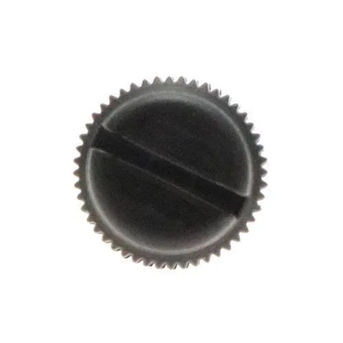 M6 x 20mm Nylon Slotted Knurled Thumb Screw | Black