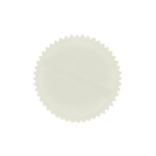 M6 x 40mm Nylon Slotted Knurled Thumb Screw | Natural