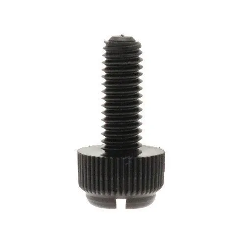 M6 x 40mm Nylon Slotted Knurled Thumb Screw | Black