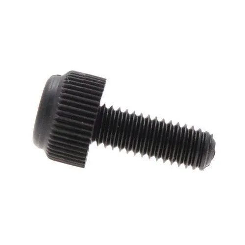 M6 x 40mm Nylon Slotted Knurled Thumb Screw | Black