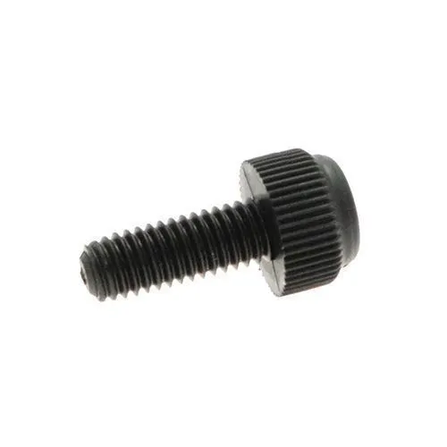 M6 x 40mm Nylon Slotted Knurled Thumb Screw | Black