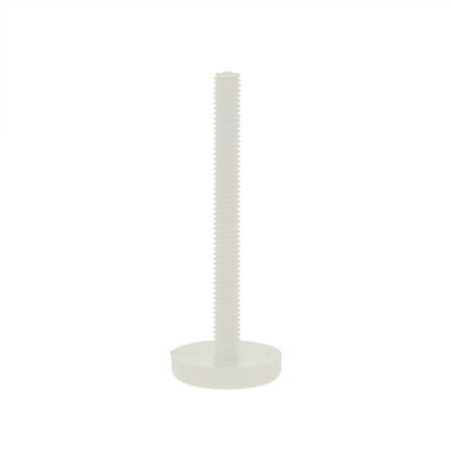 M4 x 6mm Nylon Thin Knurled Thumb Screw | Natural