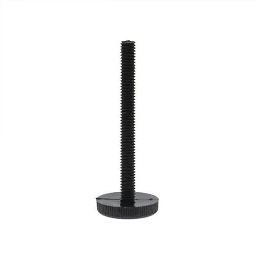 M4 x 25mm Nylon Thin Knurled Thumb Screw | Black