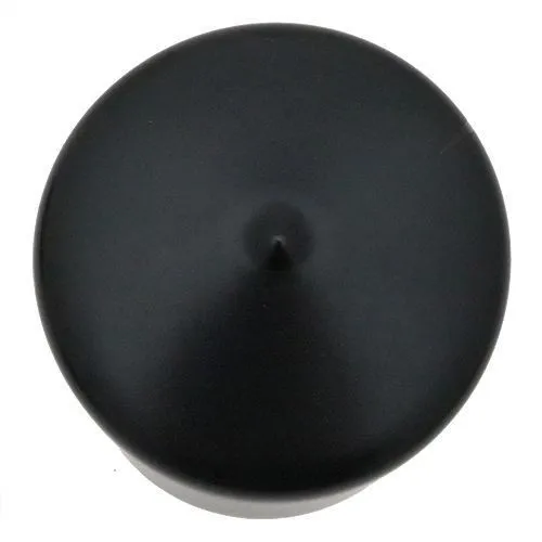 114.3mm x 50.8mm (Round) Plastic End Cap - Black | PVC