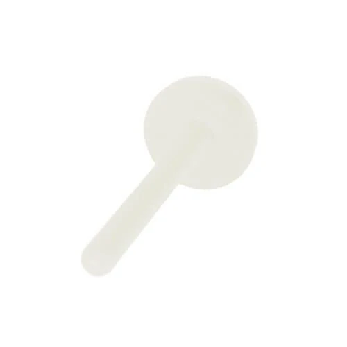 M4 x 8mm Nylon Thin Knurled Thumb Screw | Natural