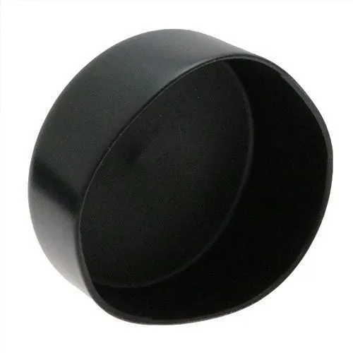 162mm x 38.1mm (Round) Plastic End Cap - Black | PVC