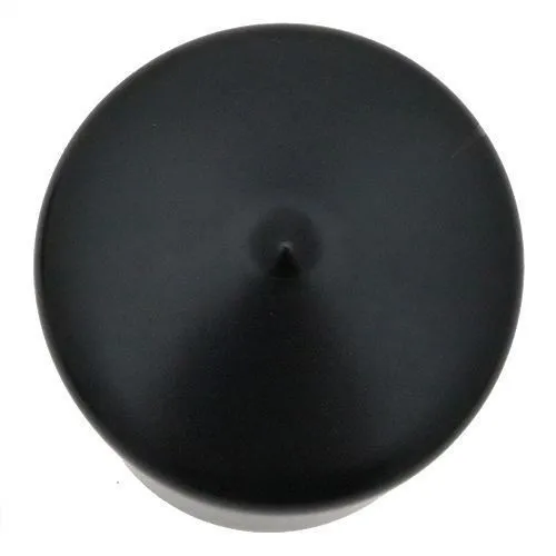 162mm x 38.1mm (Round) Plastic End Cap - Black | PVC