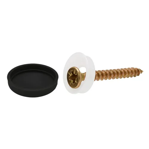 No.10-12 Black Screw Cover Cap | Polypropylene (PP)