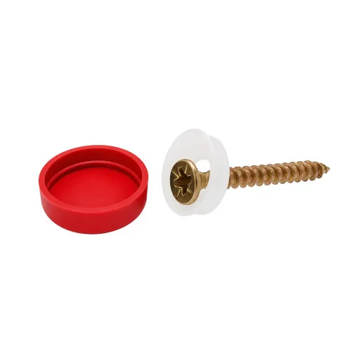No.6-8 Red Screw Cover Cap | Polypropylene (PP)