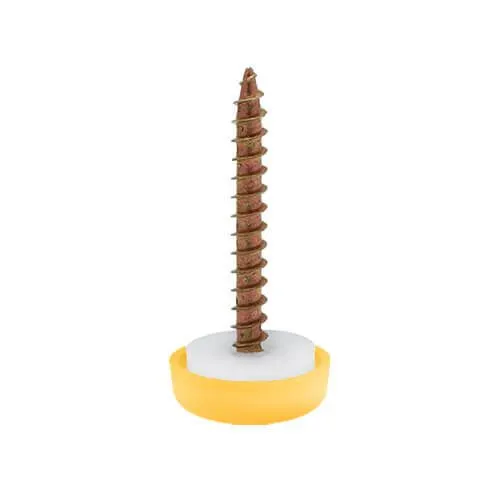 Screw Cover Caps - Screw Sizes 6 to 8 (500 pcs) - Yellow -CAP308