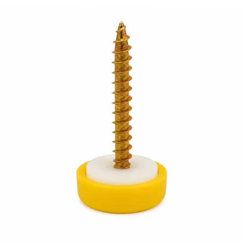 No.10-12 Yellow Screw Cover Cap | Polypropylene (PP)