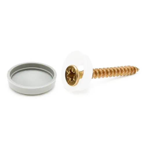 No.6-8 Grey Screw Cover Cap | Polypropylene (PP)