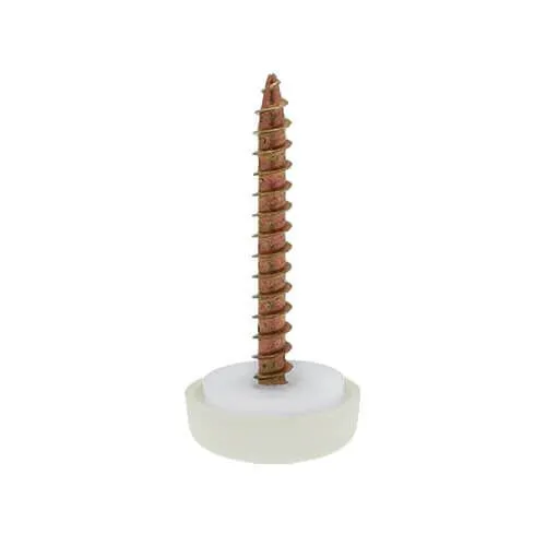 Screw Cover Caps - Screw Sizes 6 to 8 (500 pcs) - Cream -CAP312