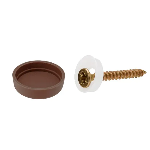 No.6-8 Brown Screw Cover Cap | Polypropylene (PP)