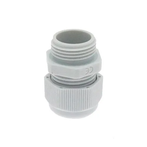Grey RAL7035 M12 x 1.5mm Threaded Cable Glands for Electrical Enclosures