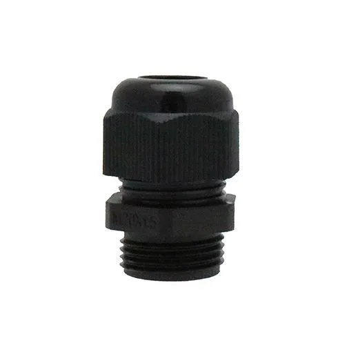M16 x 1.5mm Threaded Nylon Cable Gland (IP68) 2 - 6mm Cable | Black - Waterproof