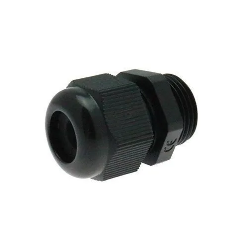 Black  M16 x 1.5mm Threaded Cable Glands for Electrical Enclosures