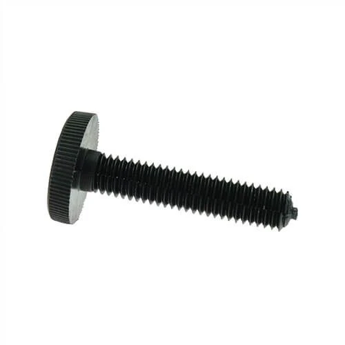 M6 x 20mm Nylon Thin Knurled Thumb Screw | Black