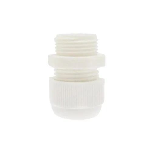 M20 x 1.5mm Threaded Nylon Cable Gland (IP68) 6 - 11mm Cable | White