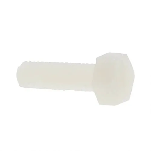M5 x 50mm Nylon Hex Set Screw (DIN 933) | Natural