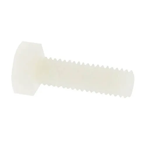 M5 x 50mm Nylon Hex Set Screw (DIN 933) | Natural