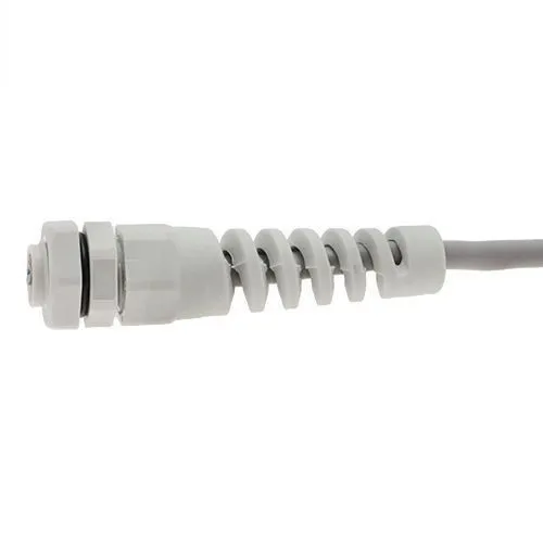 M16 x 1.5mm Spiral Cable Gland (9mm Thread Length) - 4mm-8mm Cable | Grey