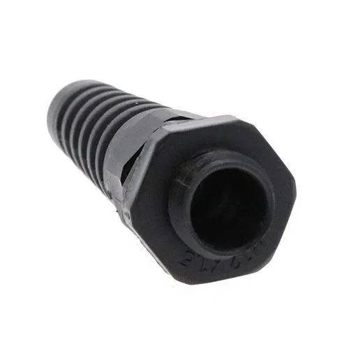 M25 x 1.5mm Spiral Cable Gland (12mm Thread Length) - 9mm-16mm Cable | Black