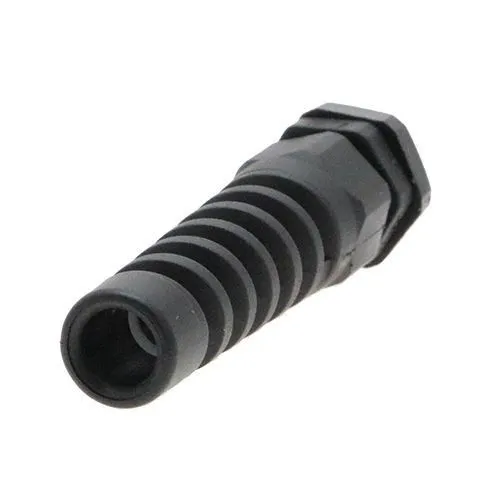 M25 x 1.5mm Spiral Cable Gland (12mm Thread Length) - 9mm-16mm Cable | Black