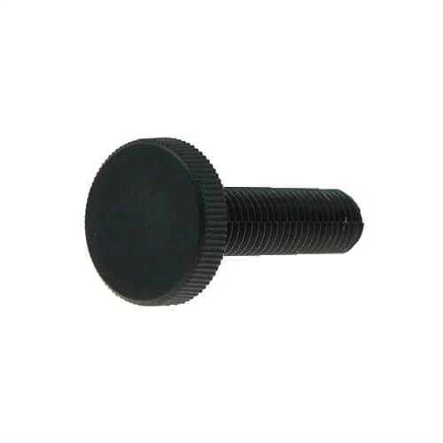 M8 x 16mm Nylon Thin Knurled Thumb Screw | Black