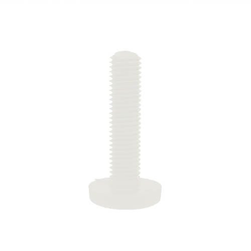 M8 x 17mm Nylon Thin Knurled Thumb Screw | Natural