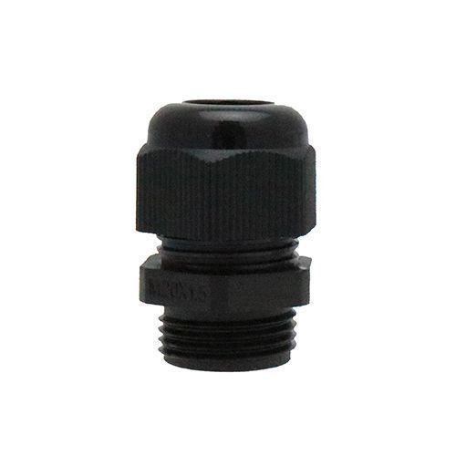 Black  PG 9 Threaded Cable Glands for Electrical Enclosures