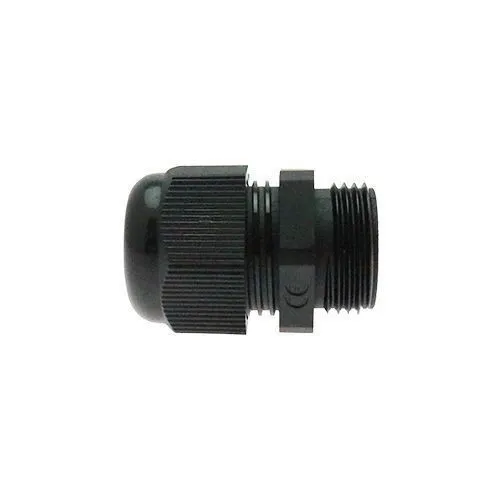 Black  PG 9 Threaded Cable Glands for Electrical Enclosures