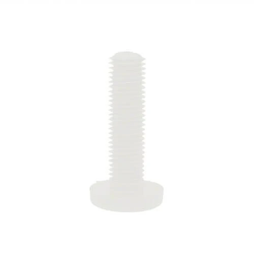 M10 x 6mm Nylon Thin Knurled Thumb Screw | Natural