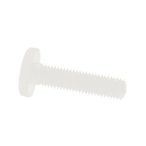 M10 x 15mm Nylon Thin Knurled Thumb Screw | Natural