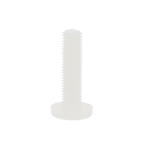 M10 x 20mm Nylon Thin Knurled Thumb Screw | Natural