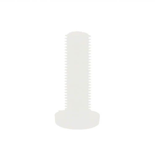 M12 x 10mm Nylon Thin Knurled Thumb Screw | Natural