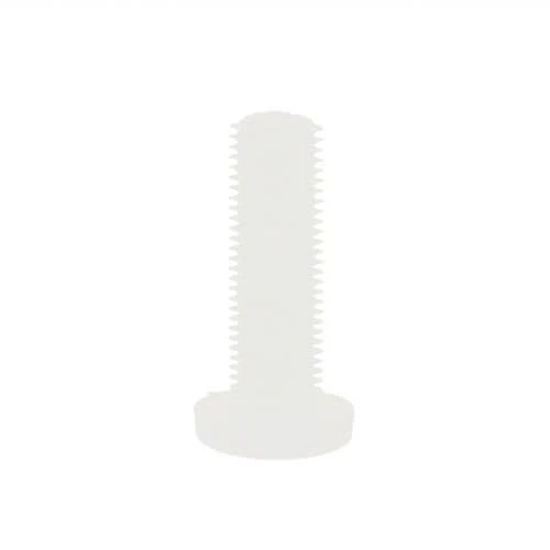 M12 x 25mm Nylon Thin Knurled Thumb Screw | Natural