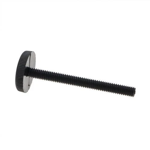 M4 x 20mm Nylon Thin Knurled Thumb Screw | Black